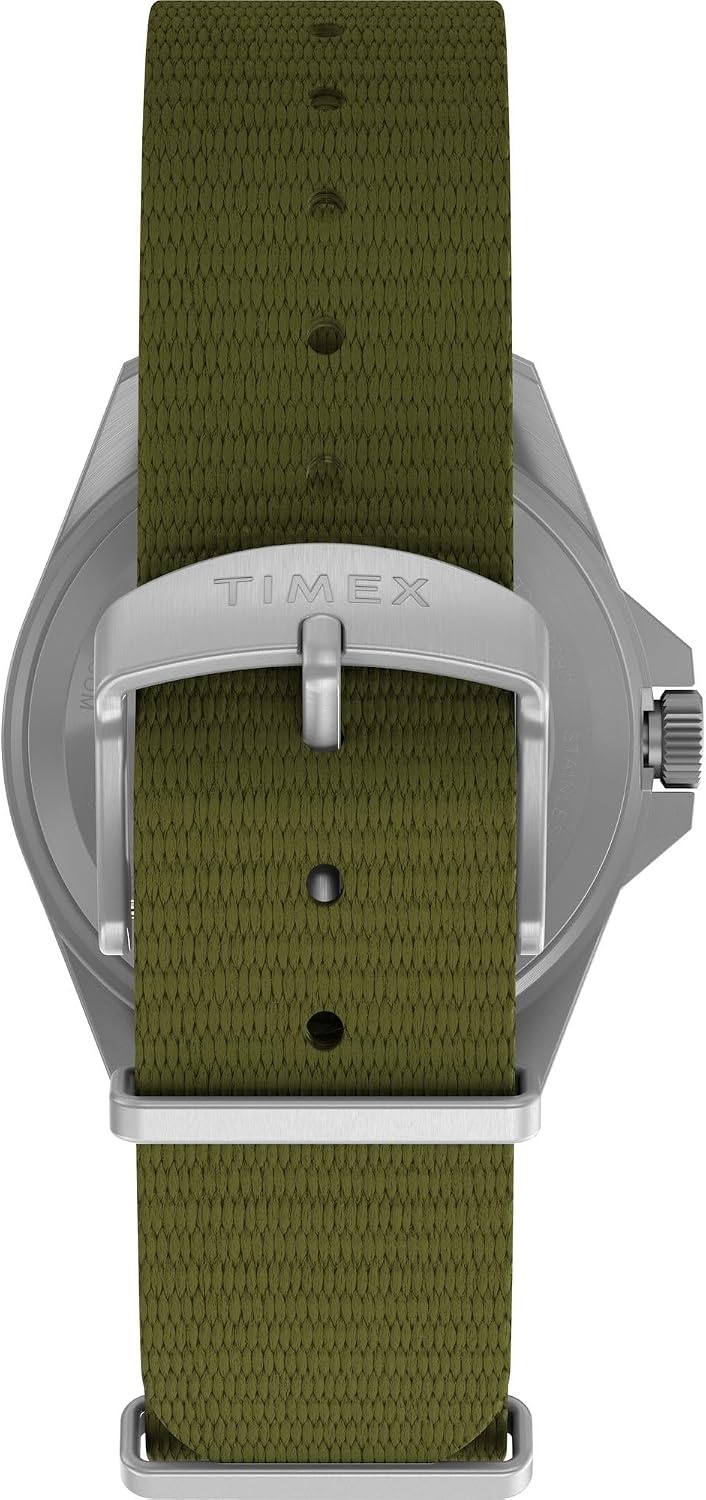 image:imageTimex Unisex Expedition Field 36mm Watch Green Strap Dial SilverTone CaseGreenSilverToneNatural