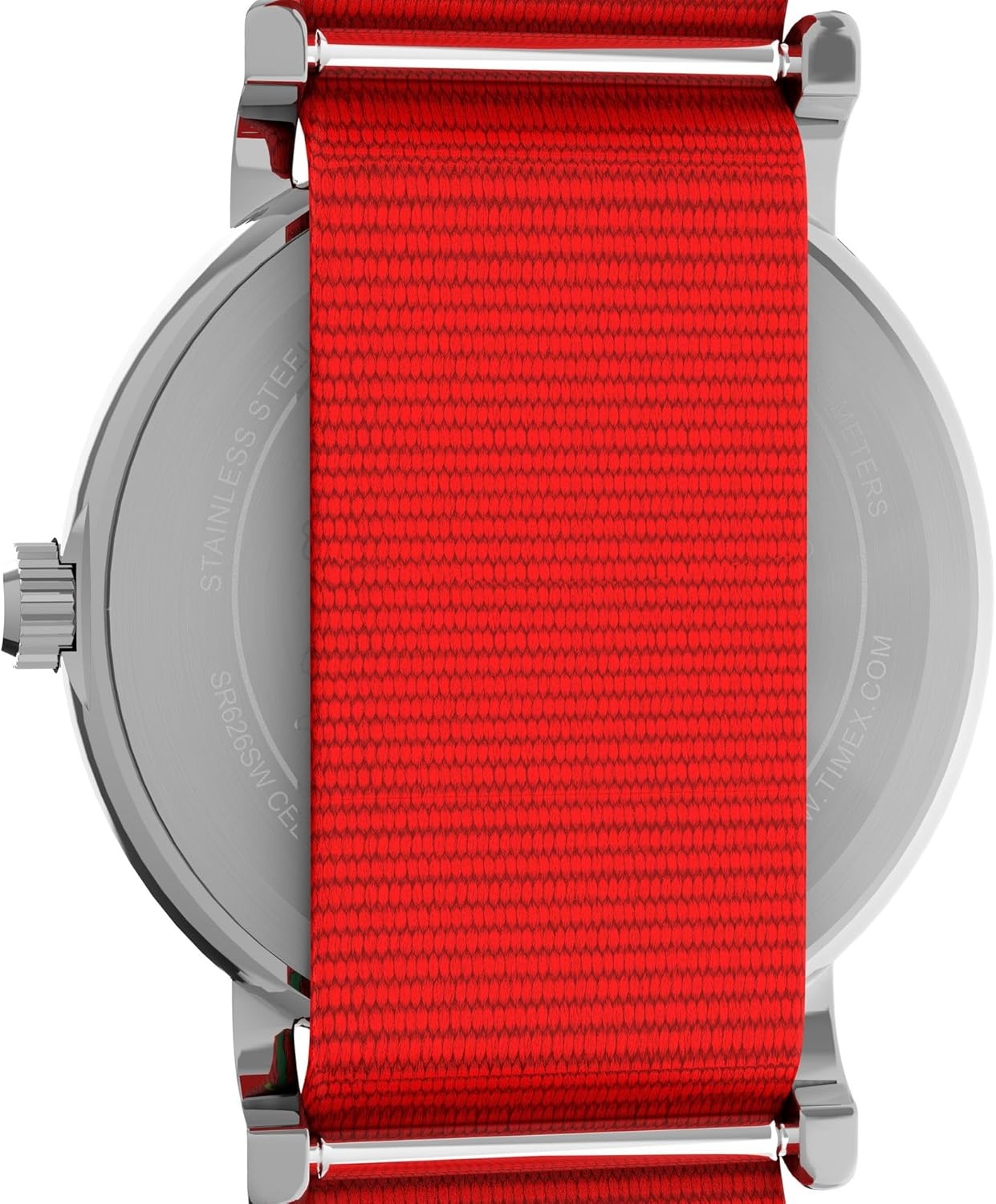 image:imageTimex Unisex Peanuts Weekender 31mm Watch Red Strap White Dial SilverTone Case