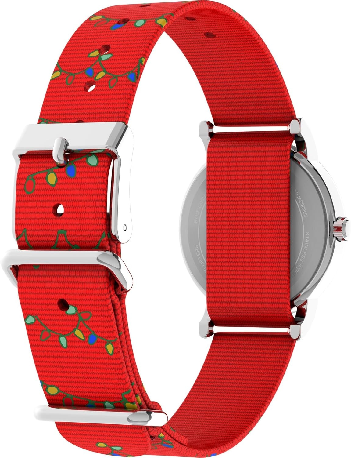 image:imageTimex Unisex Peanuts Weekender 31mm Watch Red Strap White Dial SilverTone Case