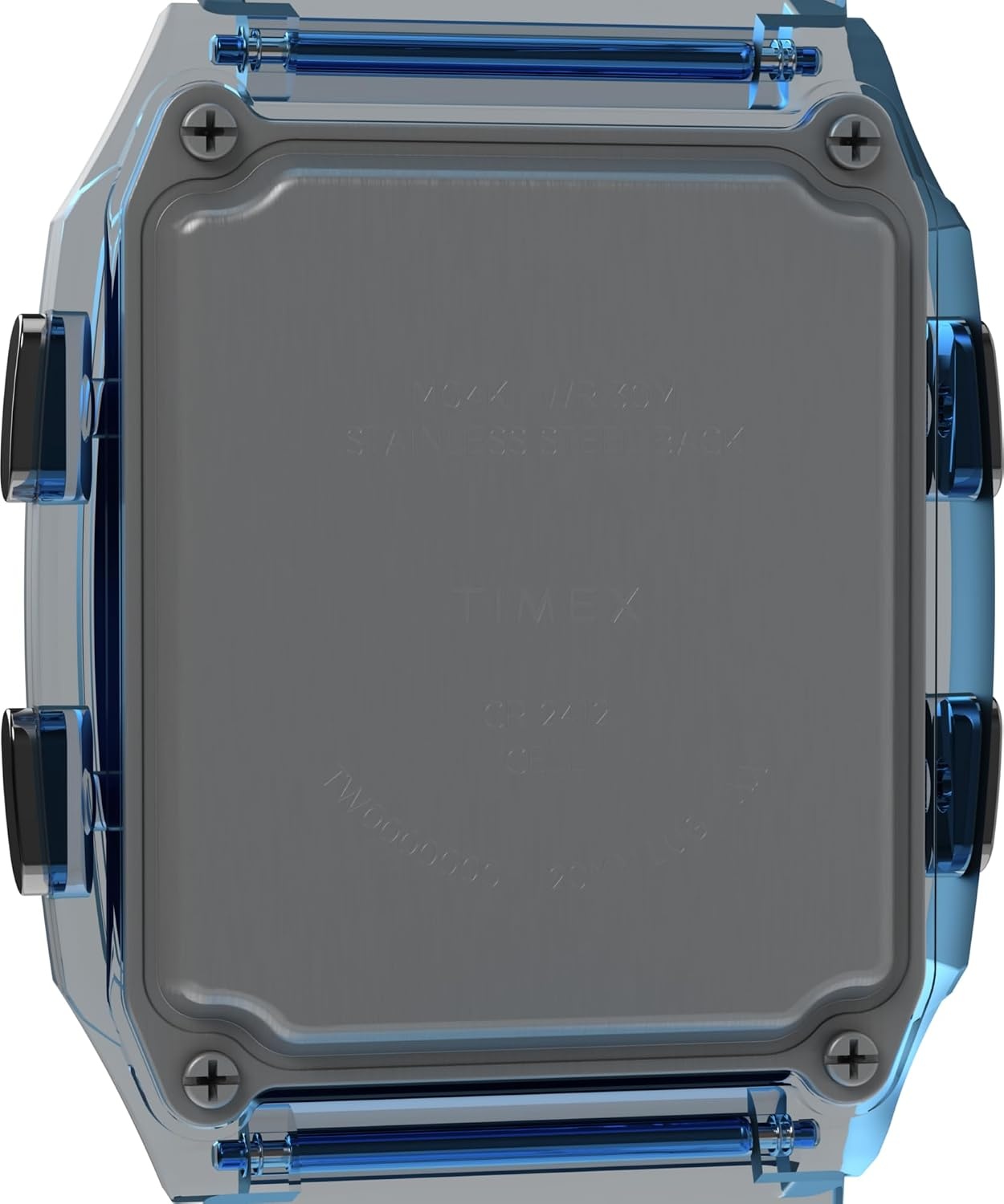image:imageTimex Unisex Q LCA 35mm Watch Gray Strap Digital Dial Gray CaseBlueDigitalBlue