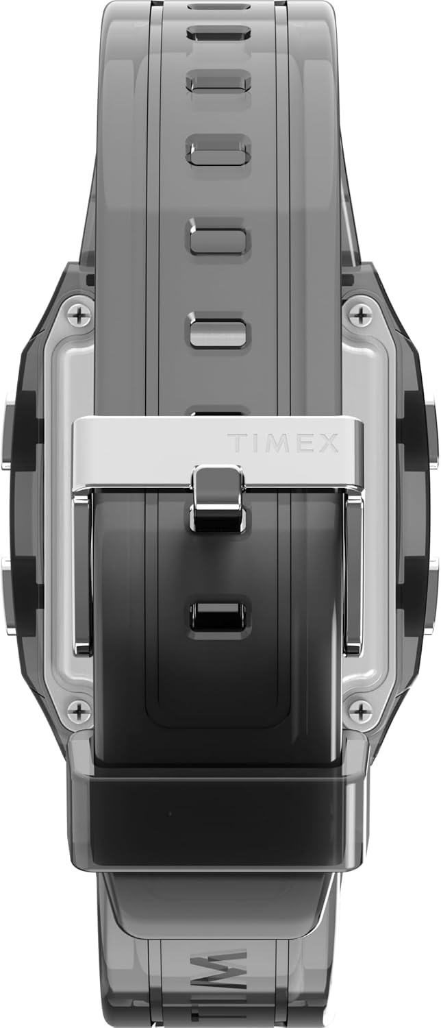 image:imageTimex Unisex Q LCA 35mm Watch Gray Strap Digital Dial Gray CaseGrayDigitalGray