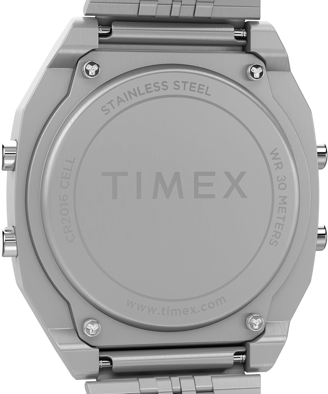 image:imageTimex Unisex T80 Steel 36mm WatchStainless SteelDigitalStainless Steel