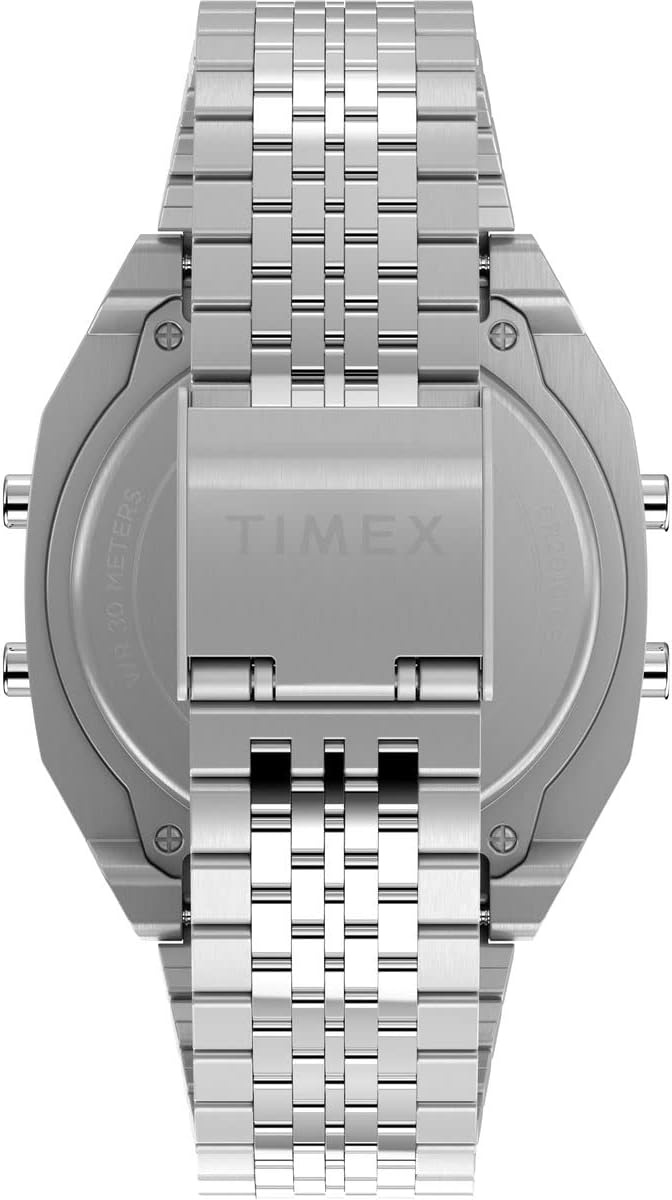 image:imageTimex Unisex T80 Steel 36mm WatchStainless SteelDigitalStainless Steel
