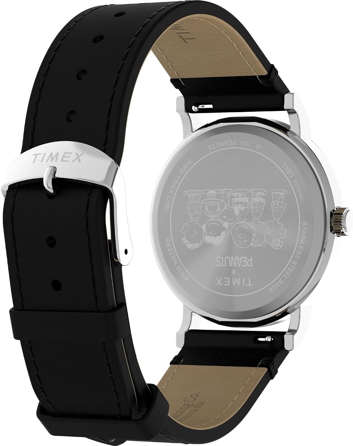 image:imageTimex Unisex Weekender 38mm WatchBlackSilverToneWhite