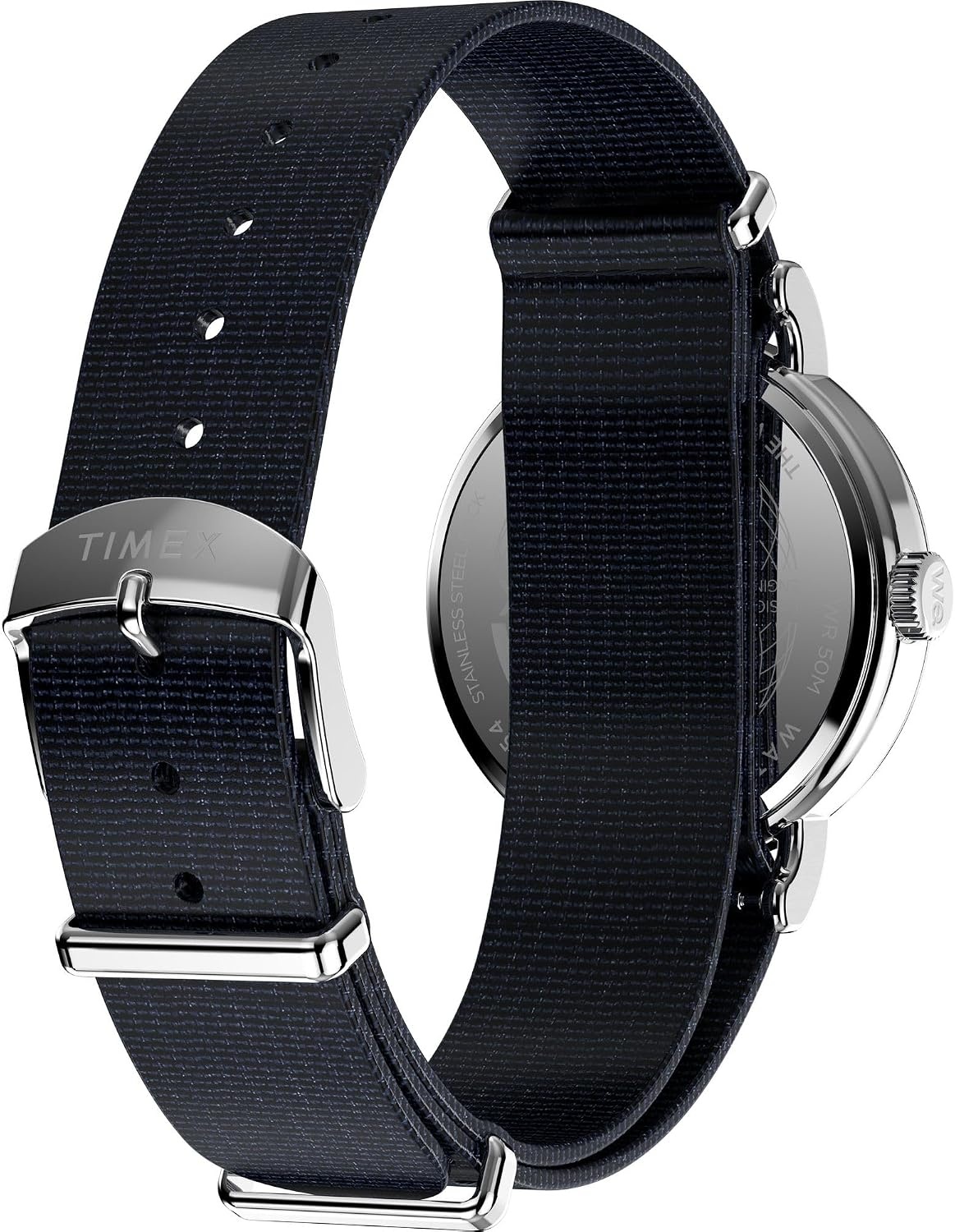 image:imageTimex Unisex Weekender 38mm WatchBlueSilverToneWhite