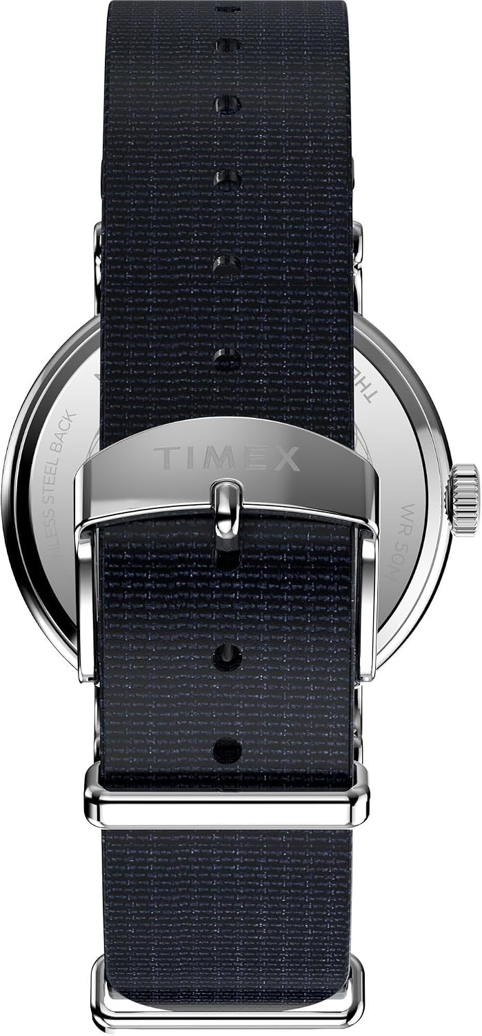 image:imageTimex Unisex Weekender 38mm WatchBlueSilverToneWhite