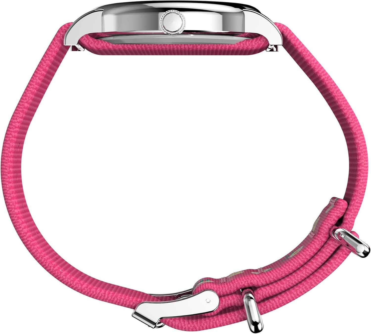 image:imageTimex Unisex Weekender 38mm WatchPinkSilverToneWhite
