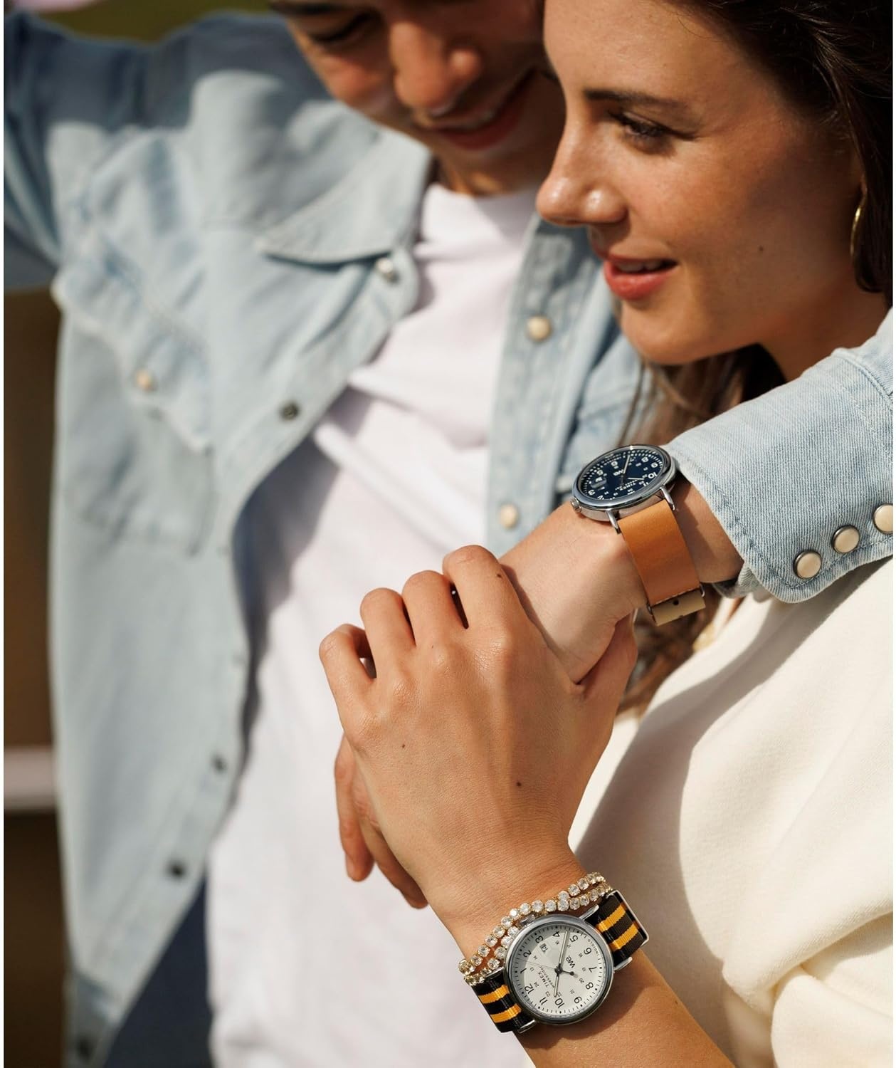image:imageTimex Unisex Weekender 40mmOrangeSilverToneWhiteDouble Stripe