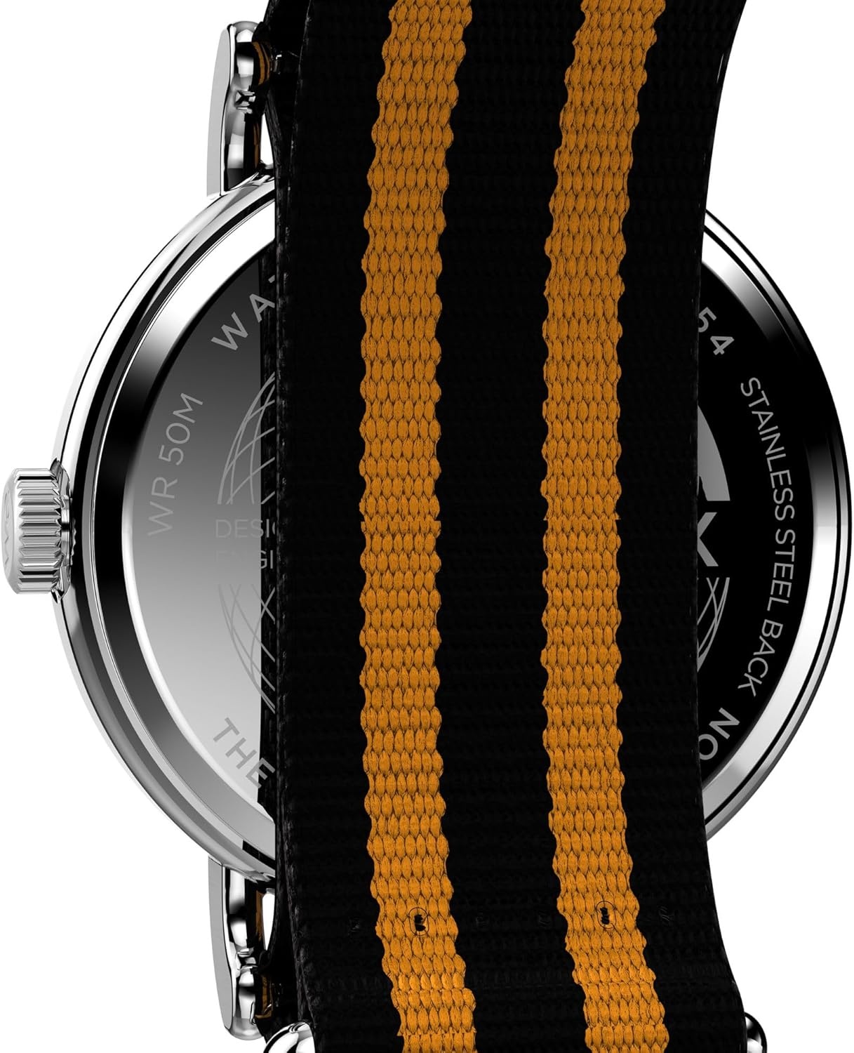 image:imageTimex Unisex Weekender 40mmOrangeSilverToneWhiteDouble Stripe