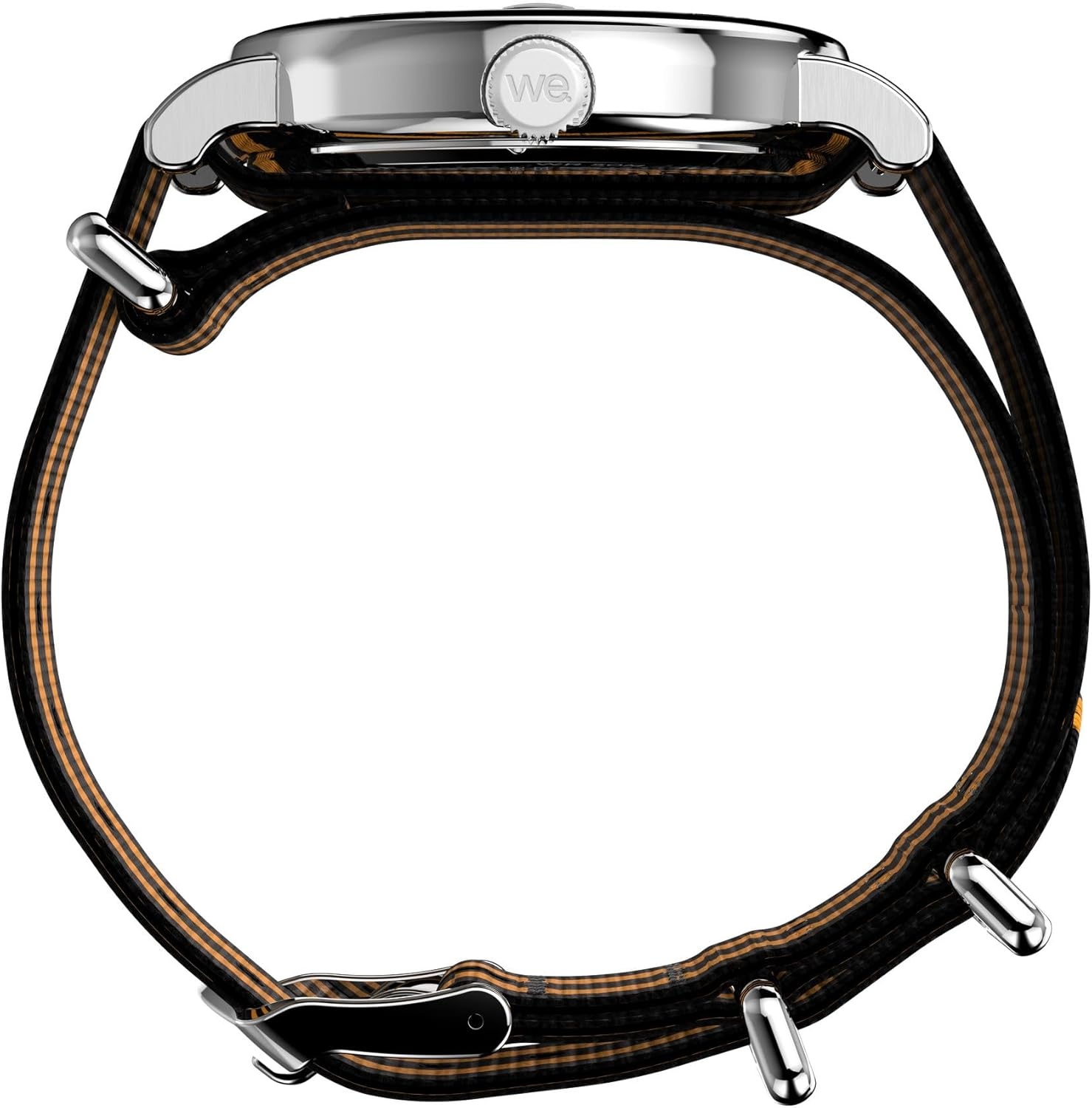 image:imageTimex Unisex Weekender 40mmOrangeSilverToneWhiteDouble Stripe