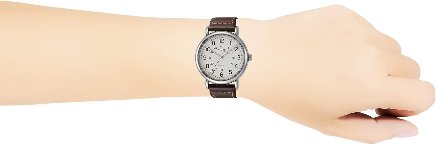 image:imageTimex Weekender 40mm WatchBrownCream