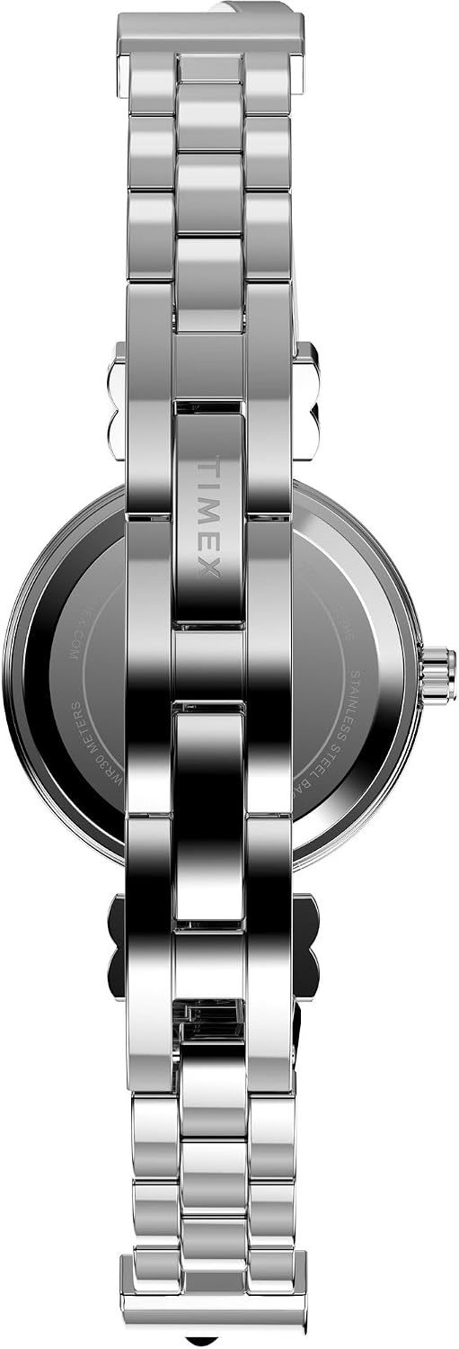 image:imageTimex Womens Dress SelfAdjustable Bracelet Watch TwoTone Bracelet Mother of Pearl Dial TwoTone CaseTwoToneSilverToneMother of Pearl