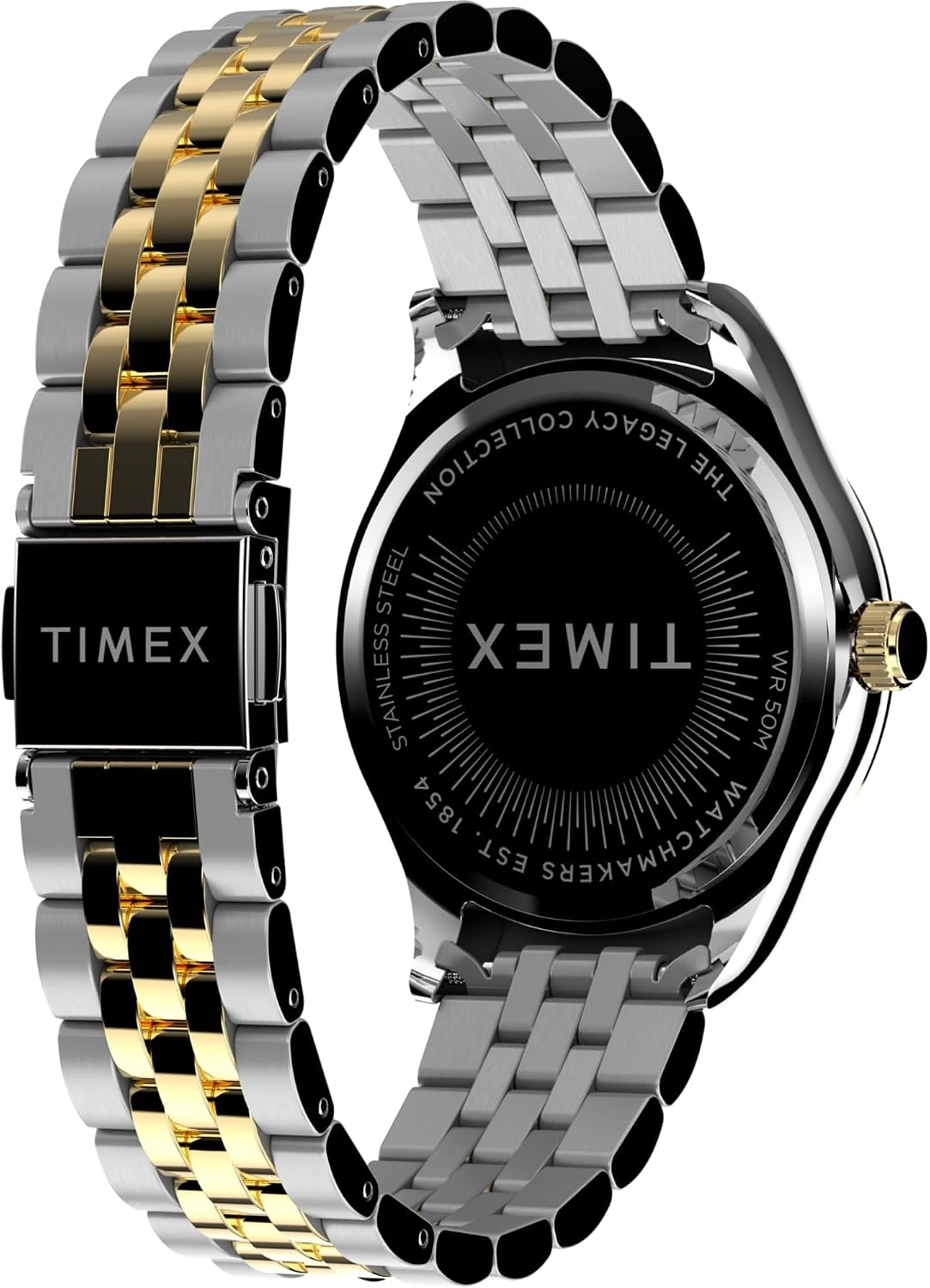 image:imageTimex Womens Legacy 34mm Watch TwoTone Bracelet SilverTone Dial TwoTone CaseTwoToneSilverToneTwoTone