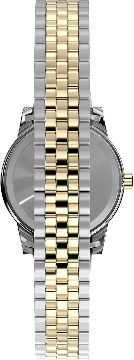 image:imageTimex Womens Main Street 25mm Watch SilverTone Expansion Band Mother of Pearl Dial SilverTone CaseTwoToneMother of PearlTwoTone