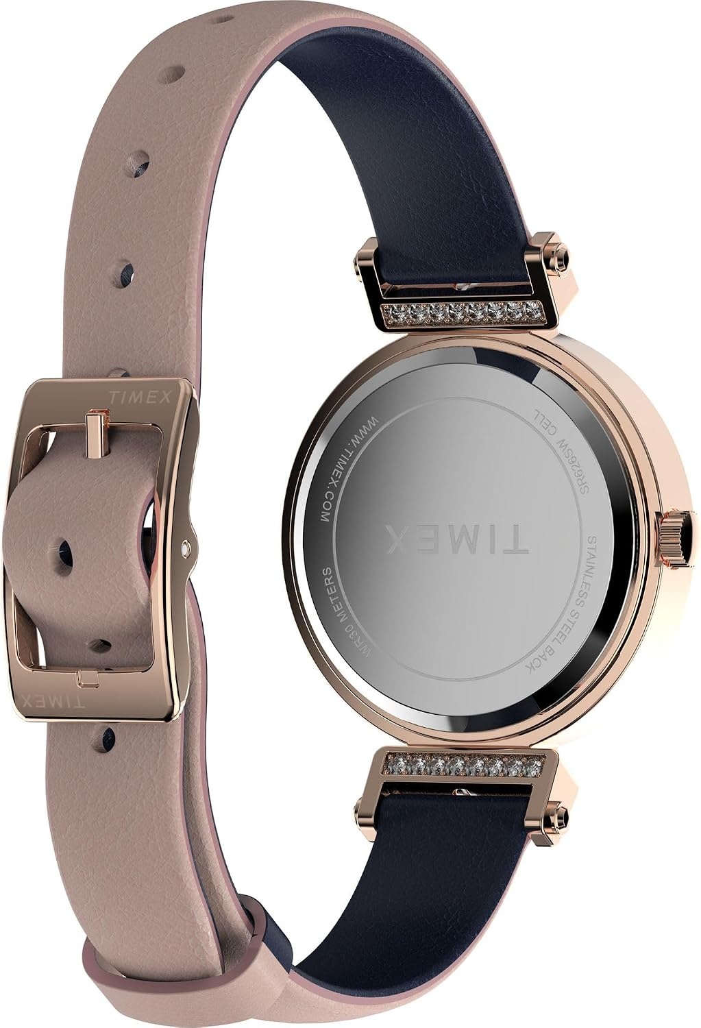 image:imageTimex Womens Main Street 31mm Watch Pink Strap Silver Dial Rose GoldTone CasePinkRose GoldToneSilver