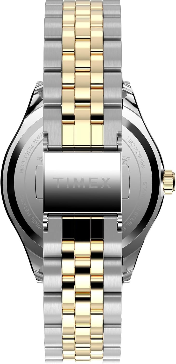 image:imageTimex Womens Peanuts Legacy 34mm Watch TwoTone Bracelet White Dial TwoTone Case