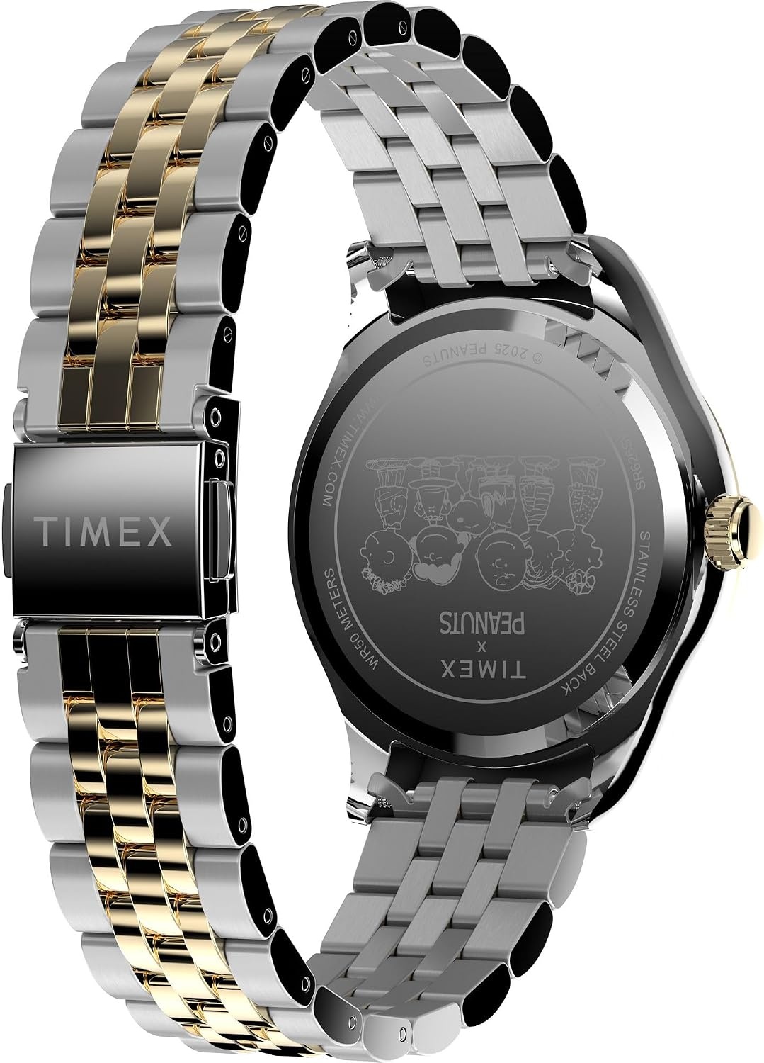 image:imageTimex Womens Peanuts Legacy 34mm Watch TwoTone Bracelet White Dial TwoTone Case