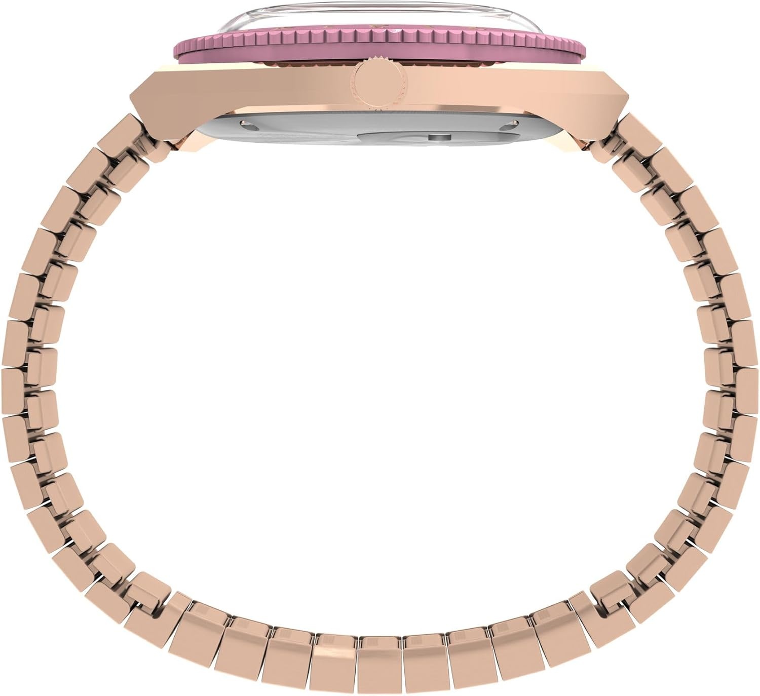 image:imageTimex Womens Peanuts Q 36mm Watch Rose GoldTone Expansion Band Pink Dial Rose GoldTone Case