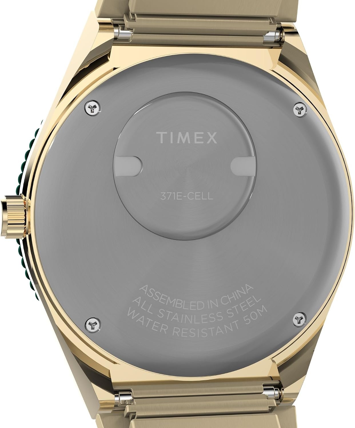 image:imageTimex Womens Q 36mm WatchGoldToneGoldToneGreen