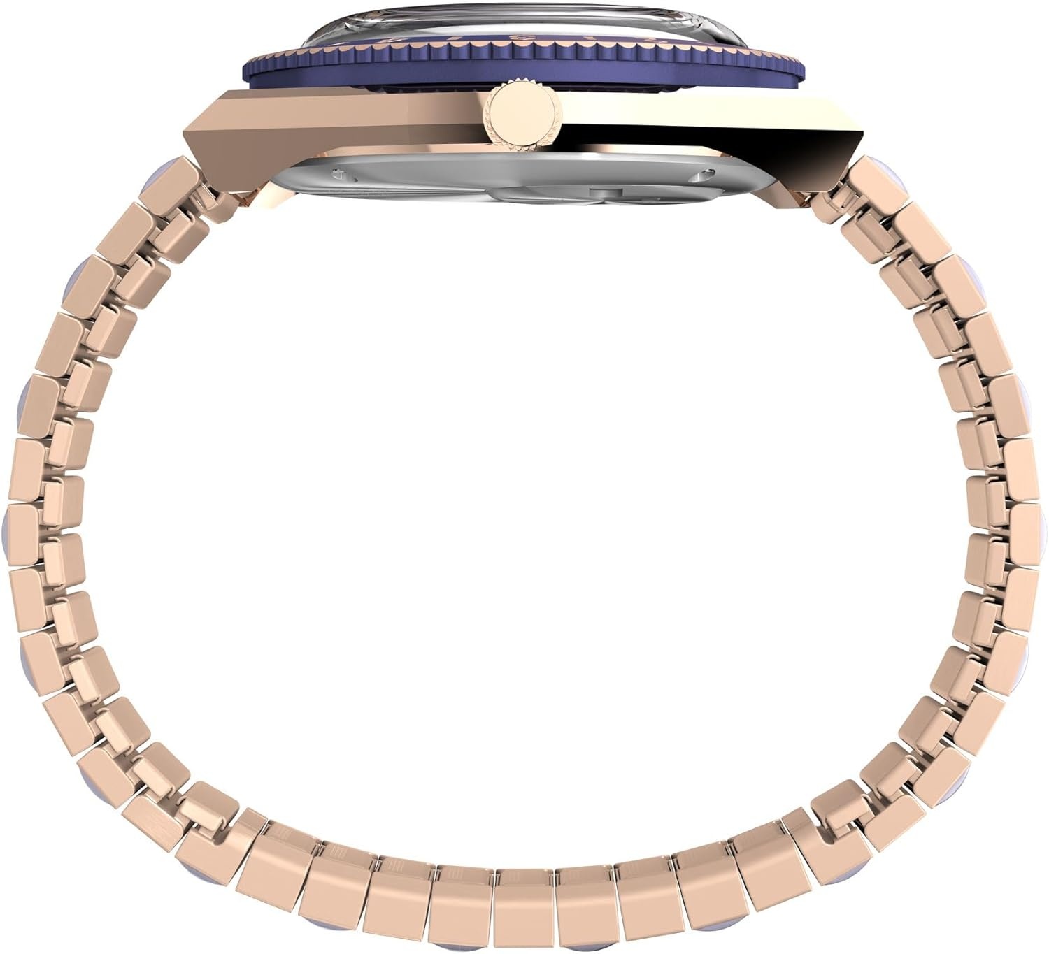 image:imageTimex Womens Q 36mm WatchTwoToneRose GoldTonePurple