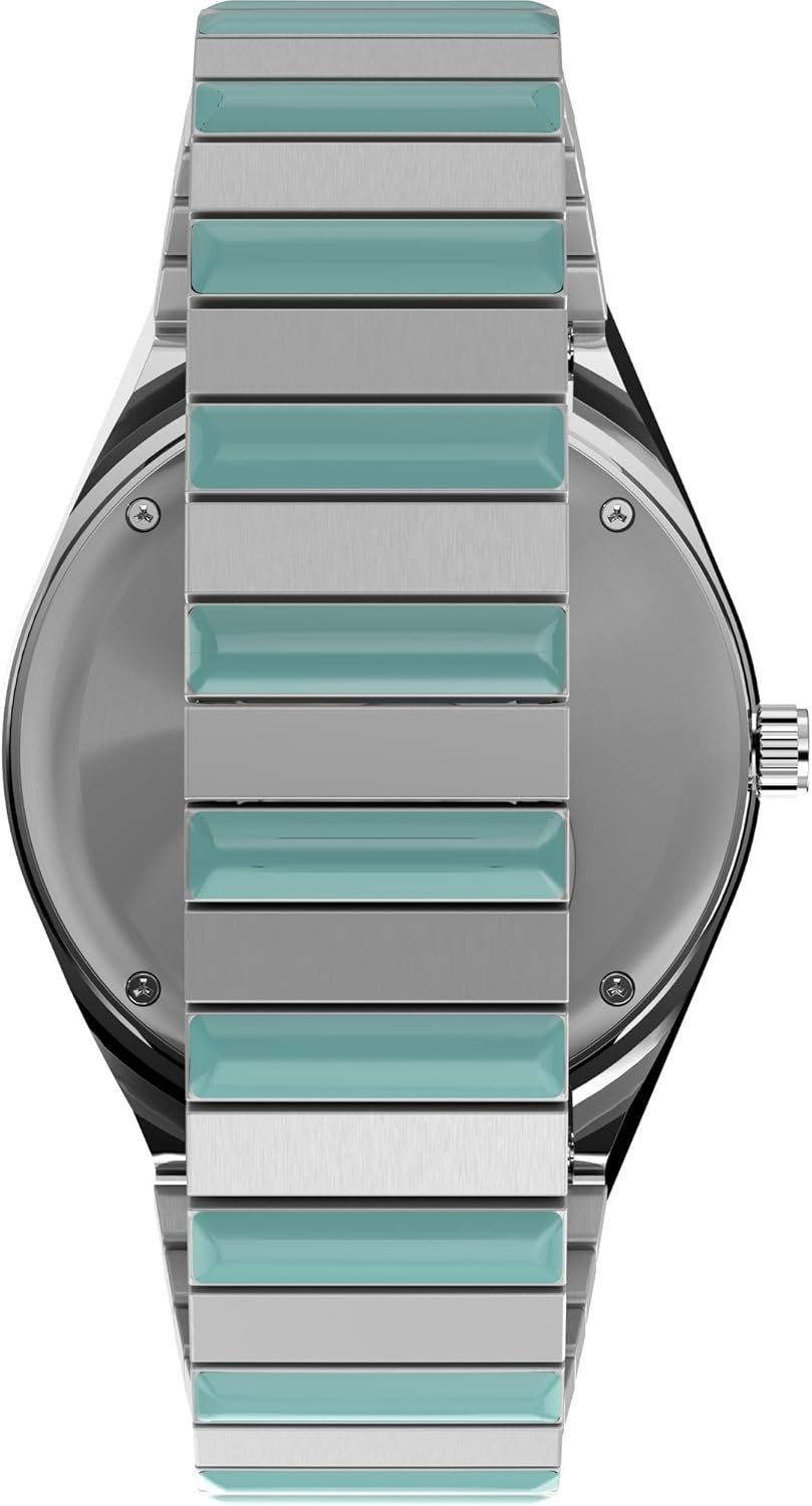 image:imageTimex Womens Q 36mm WatchTwoToneSilverToneBlue