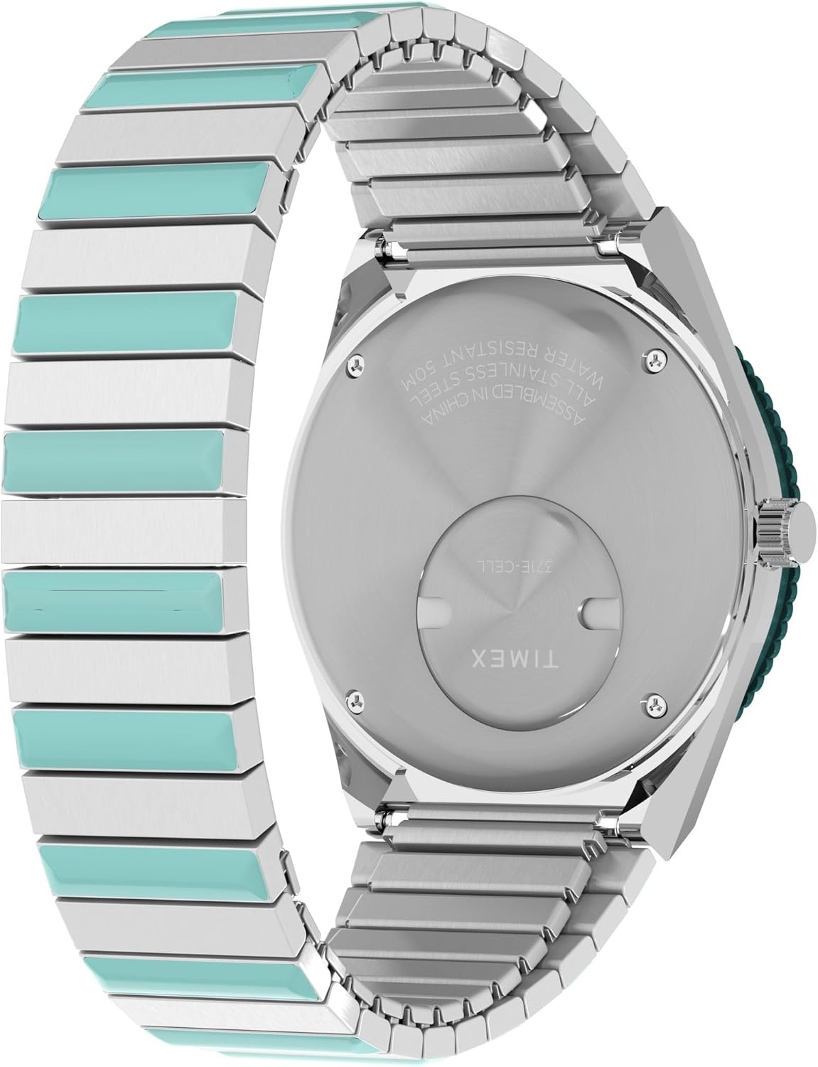 image:imageTimex Womens Q 36mm WatchTwoToneSilverToneBlue