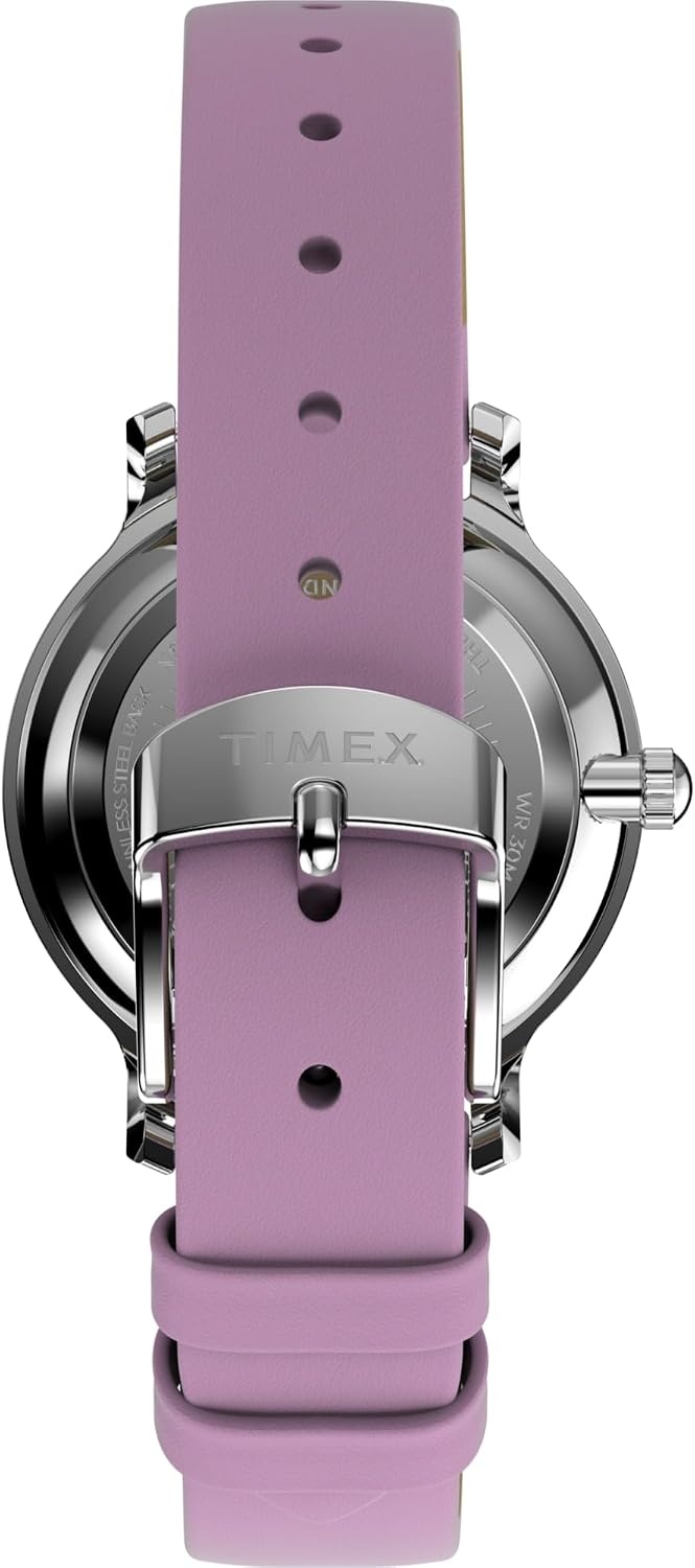 image:imageTimex Womens Transcend 31mm WatchPurpleSilverToneSilverTone