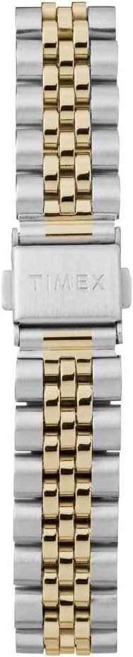 image:imageTimex Womens Waterbury Traditional 34mm Watch TwoTone Case White Dial with TwoTone Stainless Steel Bracelet