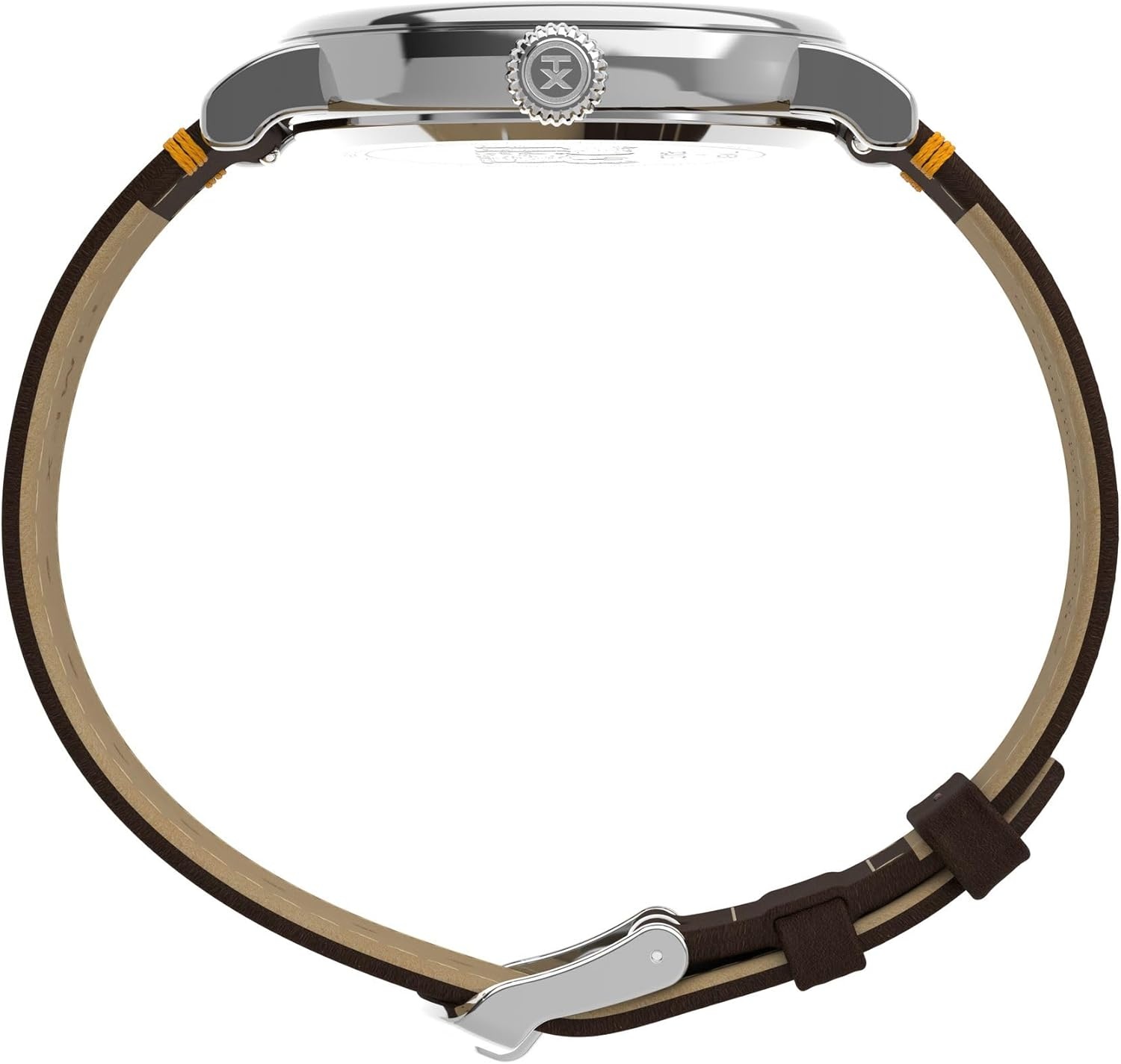 image:imageTimex x Peanuts Unisex Waterbury Standard 40mm WatchBrownSilverToneWhite