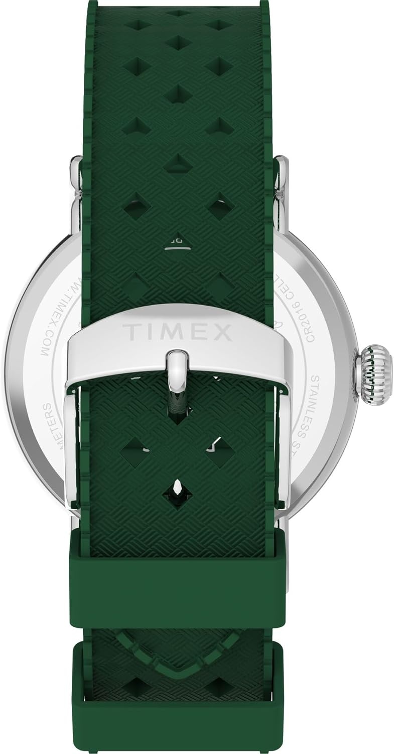 image:imageTimex x Peanuts Unisex Waterbury Standard 40mm WatchGreenSilverToneWhite