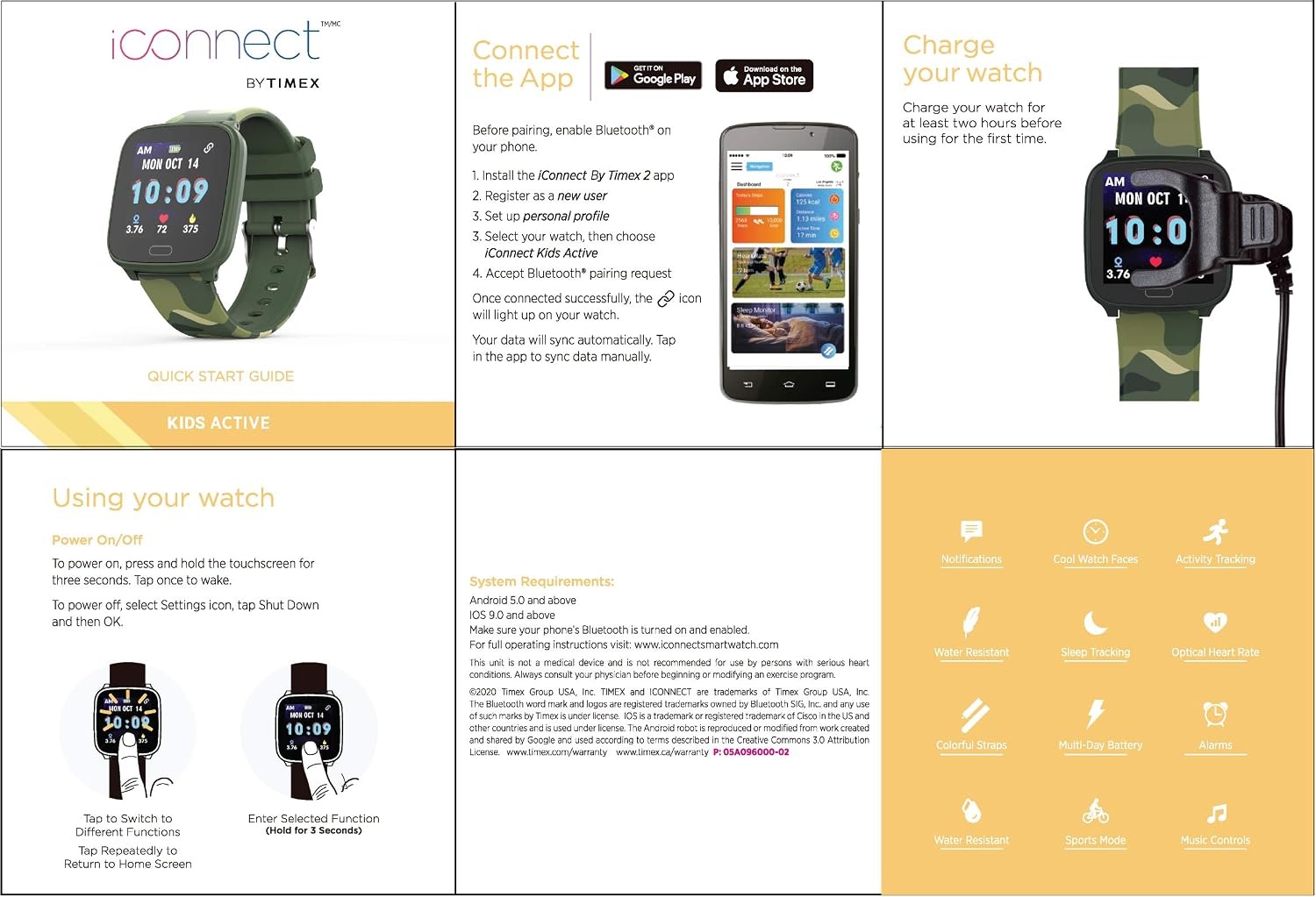 image:imageiConnect By Timex Kids Active 37mm Smartwatch with Heart Rate Notifications and Activity TrackingPurple Galaxy