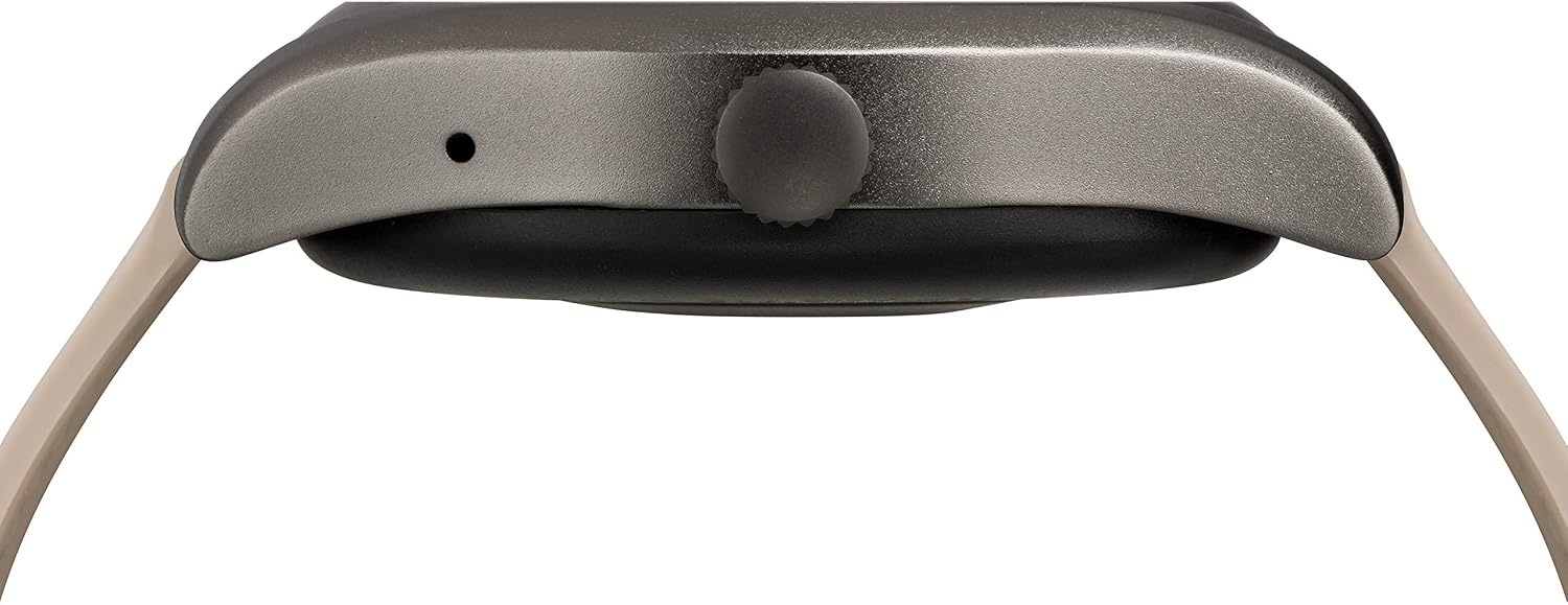 image:imageiConnect by Timex Classic Round Touchscreen Smartwatch with Heart Rate Notifications and TwoWay Bluetooth CallingBeigeGunmetal