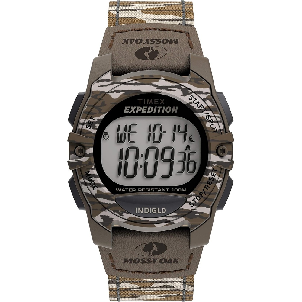 image:imageTimex Expedition Digital Chrono Alarm Timer 33mm WatchMossy Oak Original Bottomland Camo