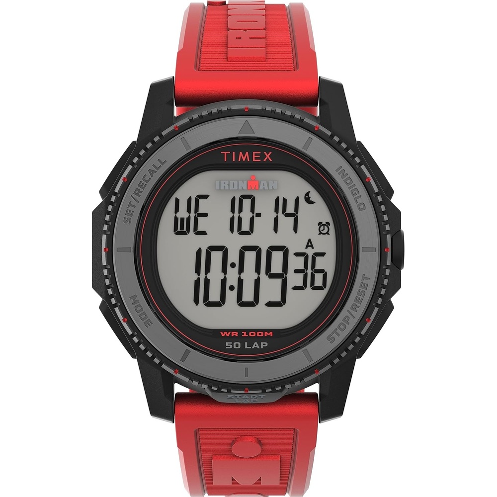 image:imageTimex Mens Adrenaline 46mm WatchRedDigitalBlack