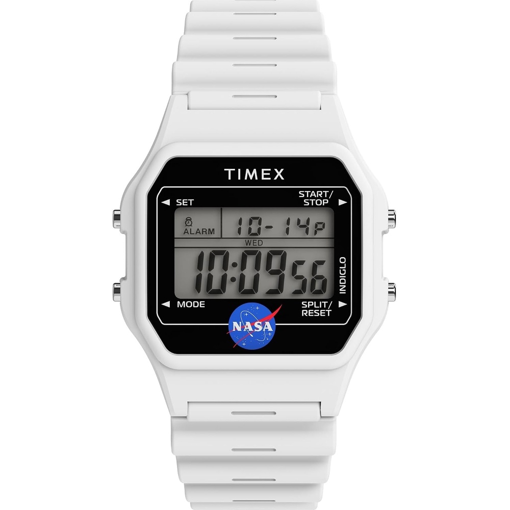 image:imageTimex Mens Classic Digital 34mm WatchNASA White