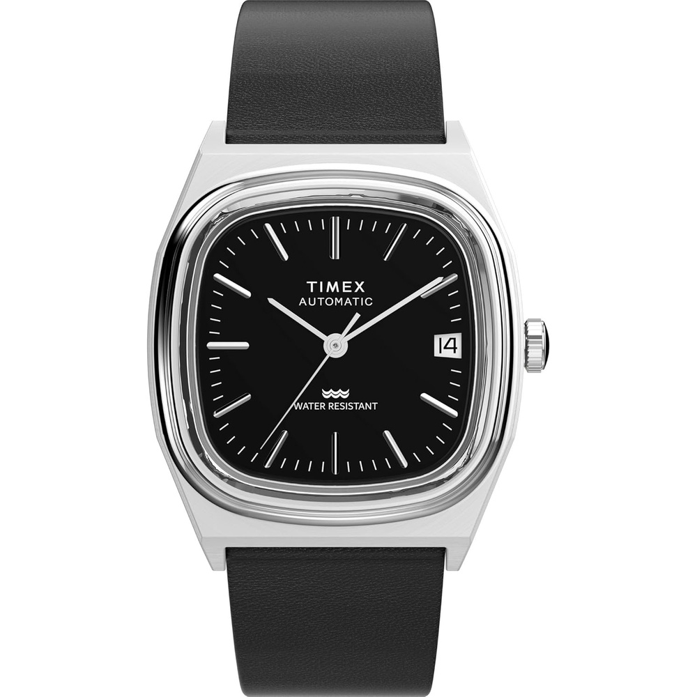 image:imageTimex Mens E Line 34mm WatchBlackStainless SteelBlack