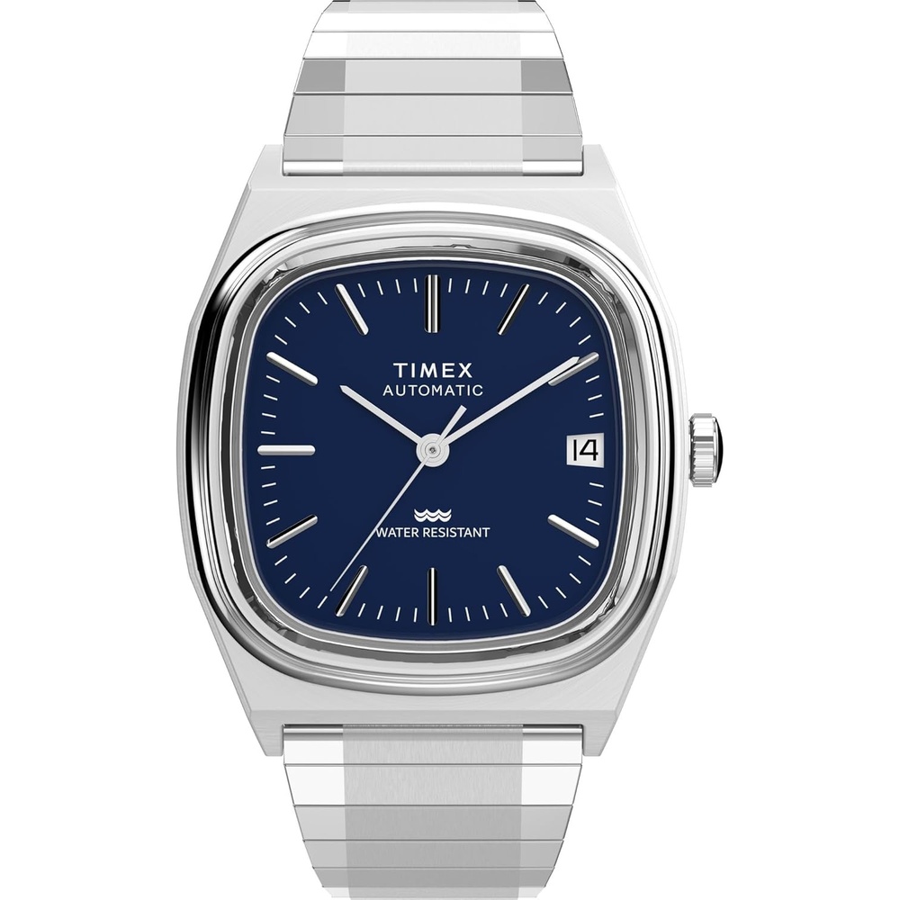 image:imageTimex Mens E Line 34mm WatchStainless SteelStainless SteelBlue