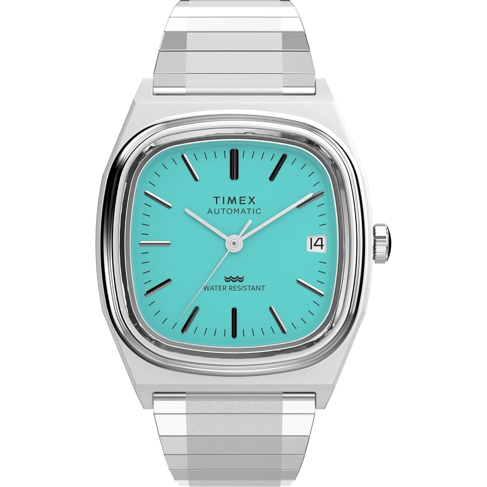 image:imageTimex Mens E Line 34mm WatchStainless SteelStainless SteelLight Blue