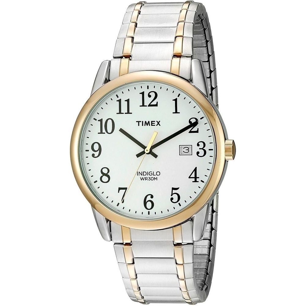 image:imageTimex Mens Easy Reader WatchTwoToneTwoToneWhiteB38mm