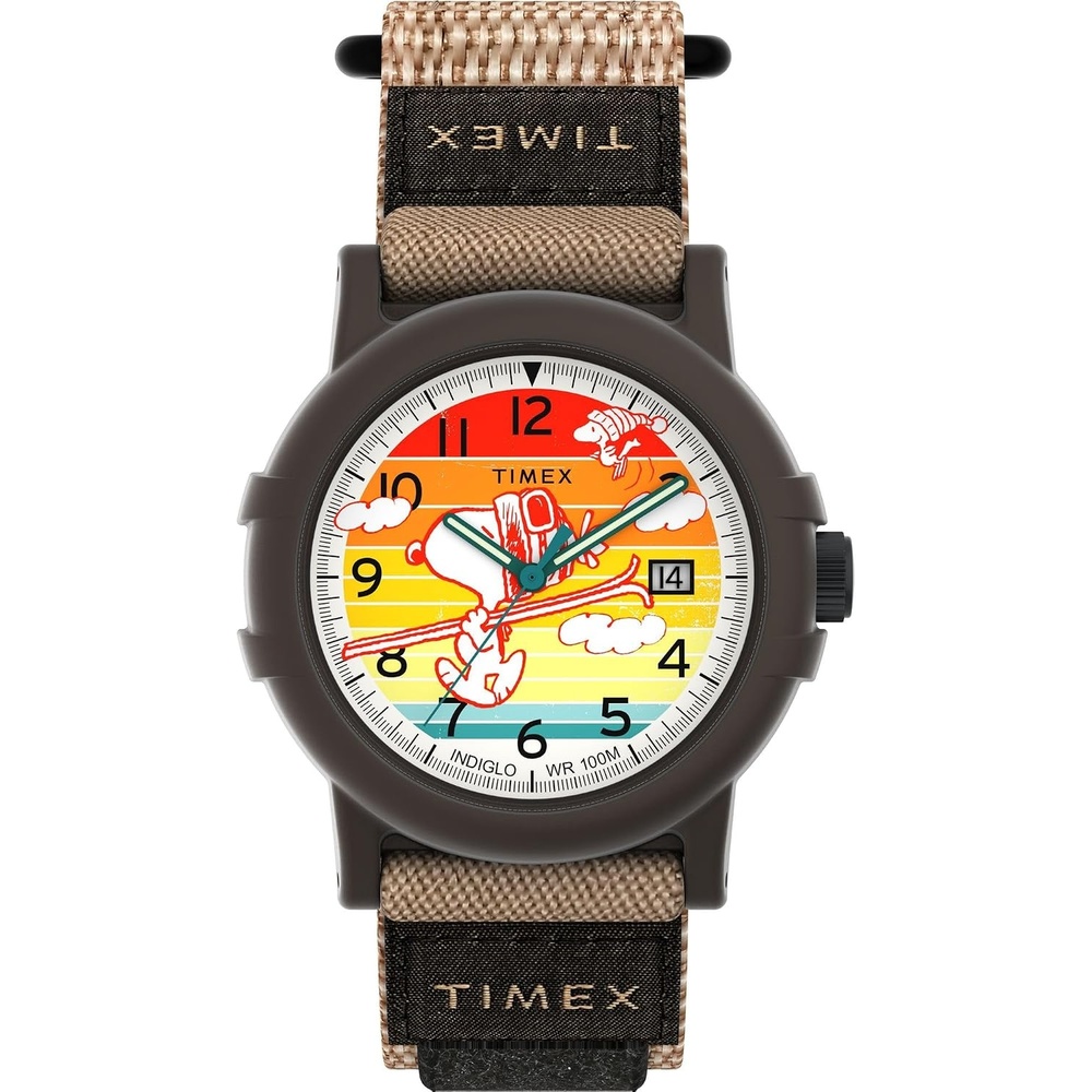 image:imageTimex Mens Expedition Camper 38mm WatchBrownBlackRed