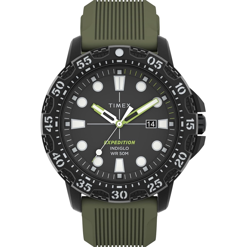 image:imageTimex Mens Expedition Gallatin 44mm WatchBlack Green