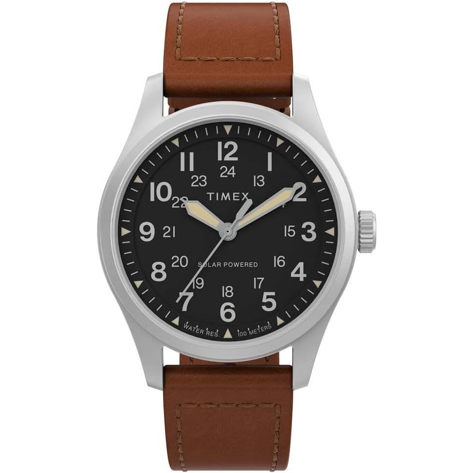 image:imageTimex Mens Expedition North Field Post Solar 36mm WatchBrownBlack