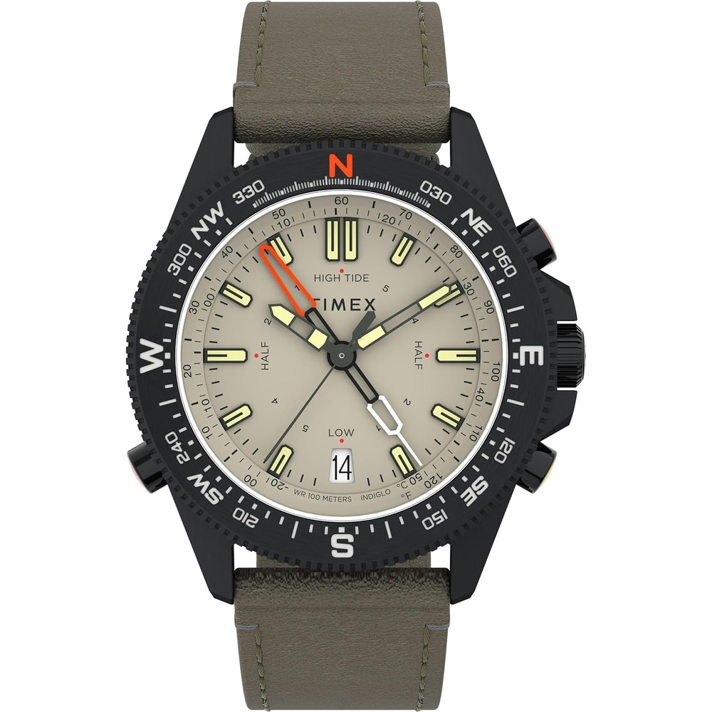 image:imageTimex Mens Expedition North TideTempCompass 43mm WatchGreenNaturalIP Black