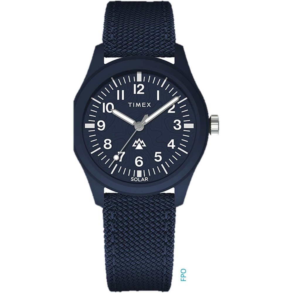 image:imageTimex Mens Expedition North Traprock 43mm Watch Dial Black CaseBlueBlueBluesolar