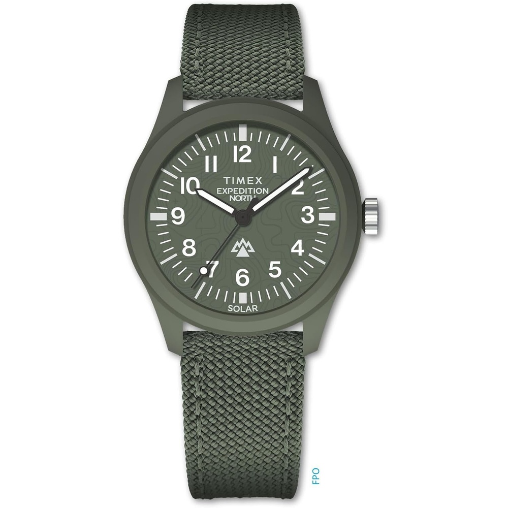 image:imageTimex Mens Expedition North Traprock 43mm Watch Dial Black CaseGreenGreenGreen