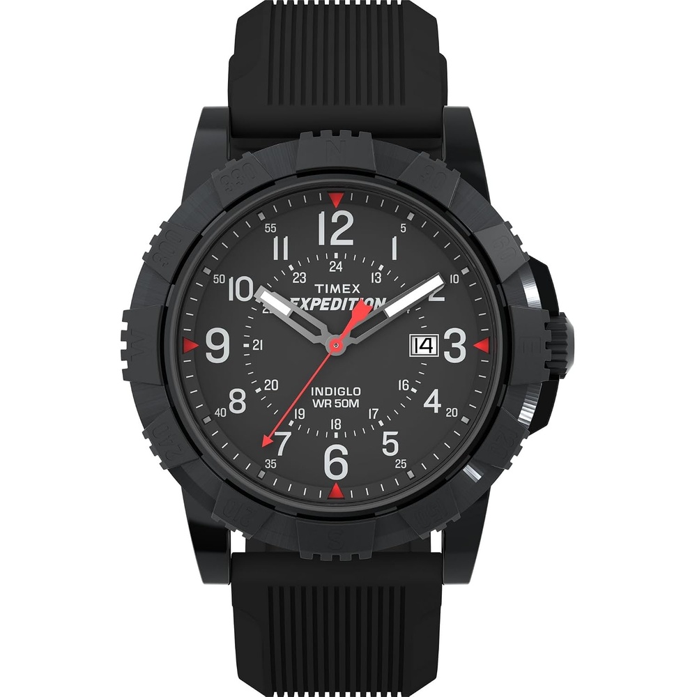 image:imageTimex Mens Expedition Ridge 45mm WatchBlackIP BlackBlack