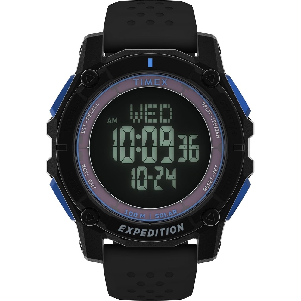 image:imageTimex Mens Expedition Ridge 49mm WatchBlackBlackDigital Neg Display