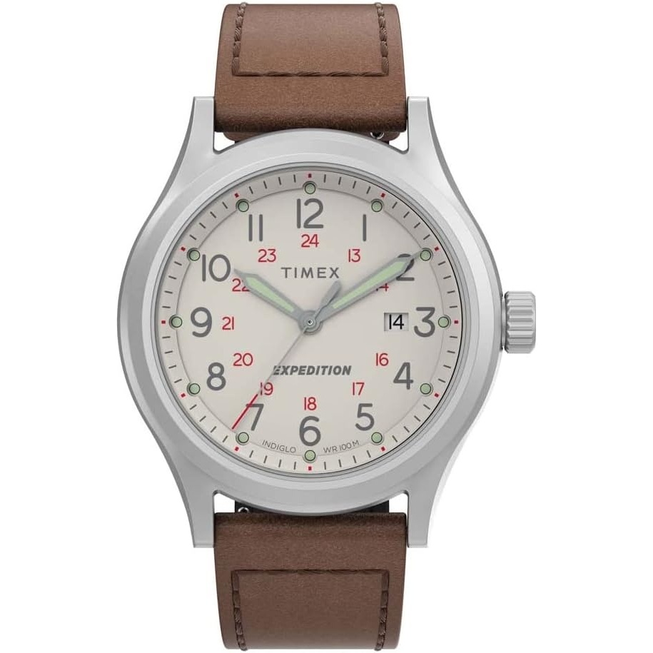 image:imageTimex Mens Expedition Sierra 41mm WatchBrownNatural