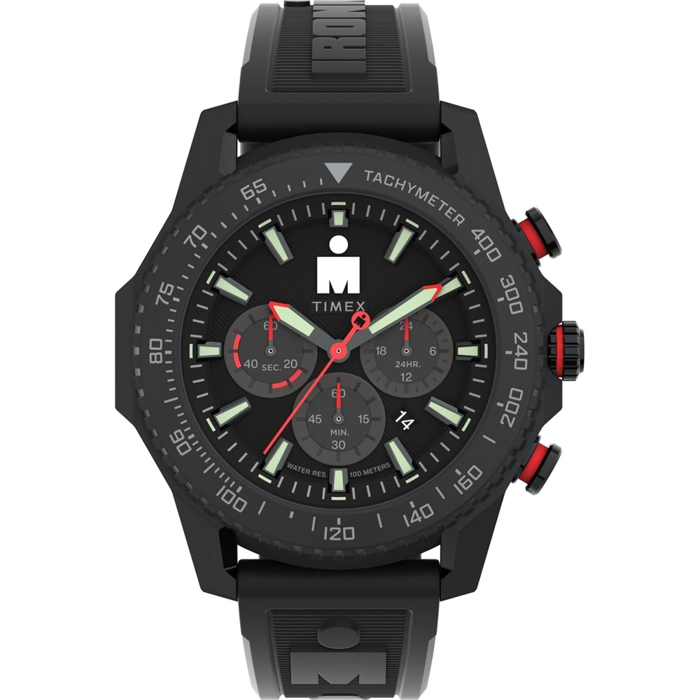 image:imageTimex Mens Ironman Triathlon Adrenaline 48mm WatchBlackBlackBlack