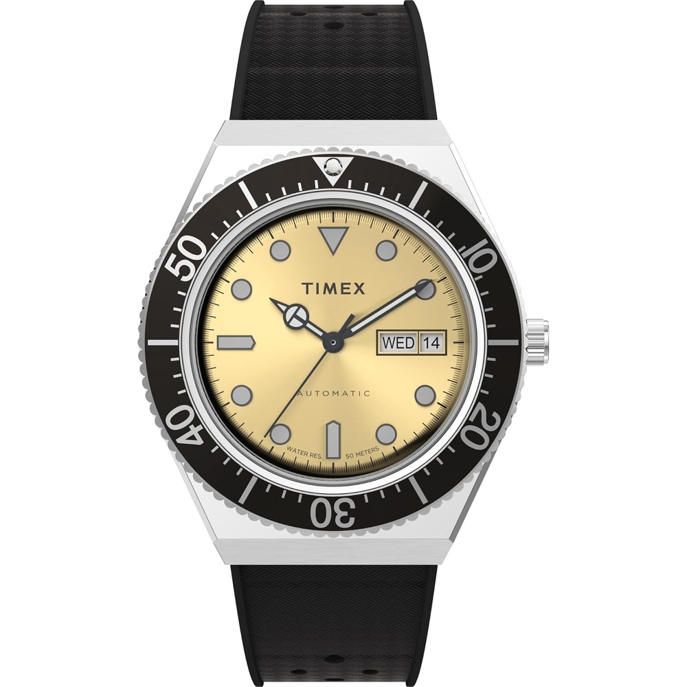 image:imageTimex Mens M79 Automatic 40mm WatchStainless SteelChampagneStainless Steel